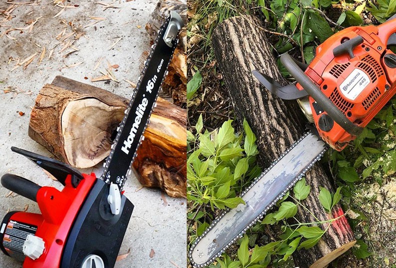 How to Start the Gas and Electric Chainsaws