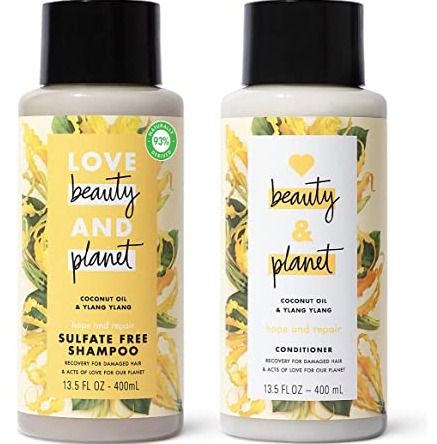 Love Beauty And Planet Hope and Repair Shampoo and Conditioner Dry Hair and Damaged Hair