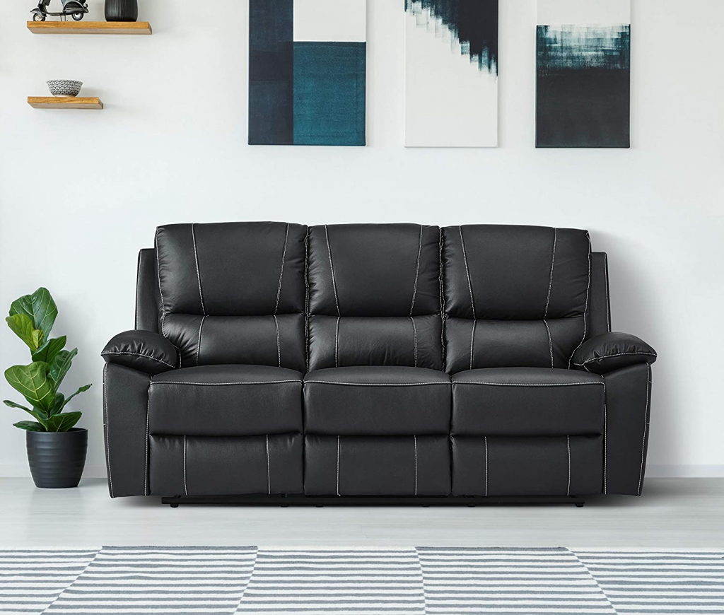 Lexicon Bisson Leather Reclining Sofa 